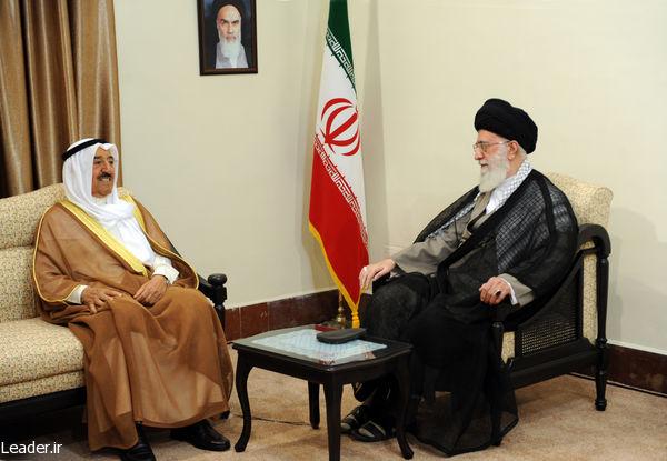 الإمام الخامنئي يستقبل أمير الكويت و يؤكد على العلاقات السليمة بين بلدان المنطقة