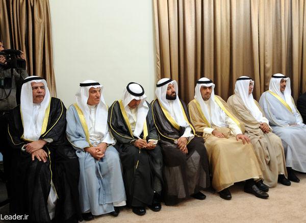 الإمام الخامنئي يستقبل أمير الكويت و يؤكد على العلاقات السليمة بين بلدان المنطقة