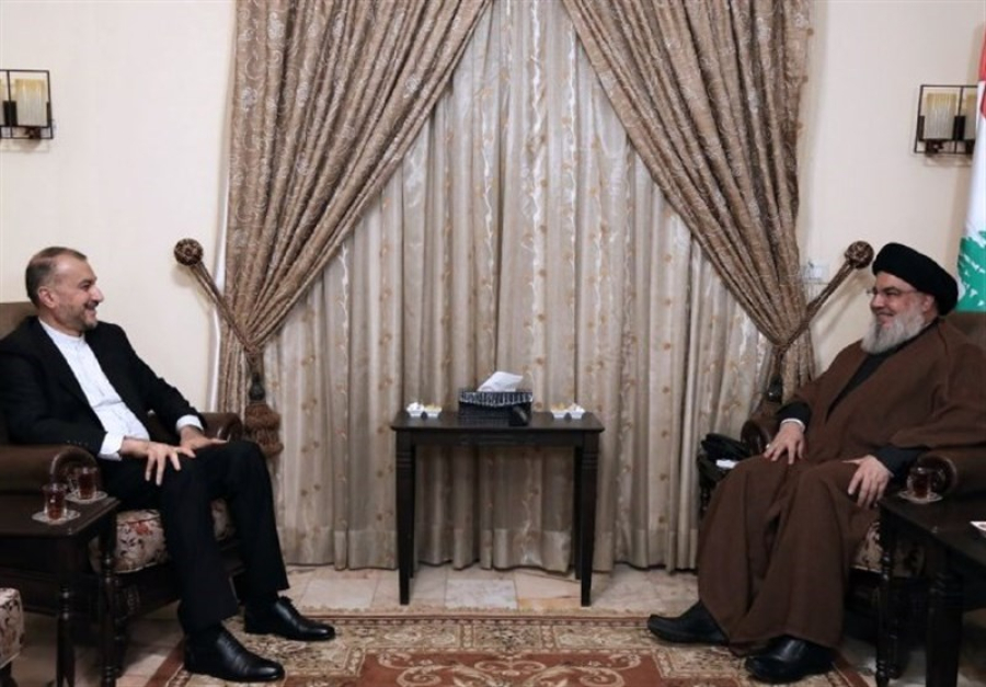 وزير الخارجية الإيراني يلتقي الأمين العام لحزب الله