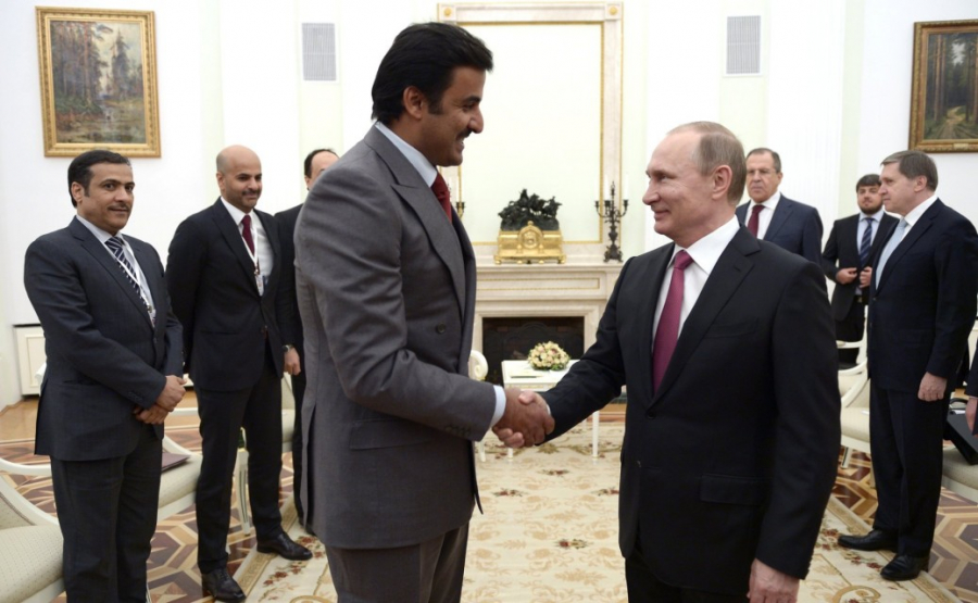 بوتين وأمير قطر يبحثان التعاون بمجالات الدفاع والطاقة والاقتصاد