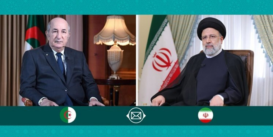 رئيسي: نتطلع لتعميق العلاقات الثنائية في جميع المجالات بين ايران والجزائر