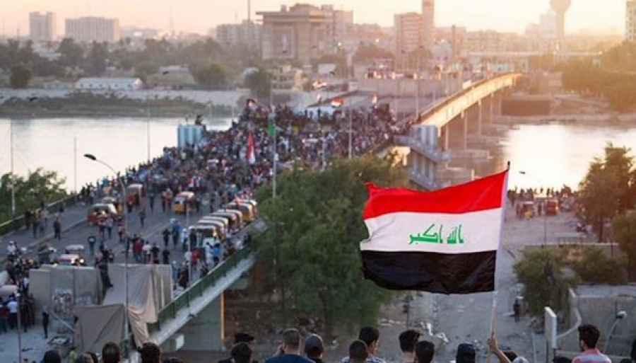 تظاهرات جنوب بغداد استنكاراً للعقوبات الأميركية على الشيخ الخزعلي