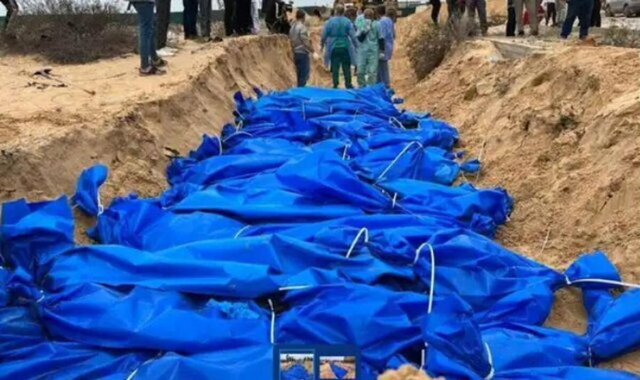 Delivery of 80 bodies of Palestinians buried in Khan Yunis to Hamas