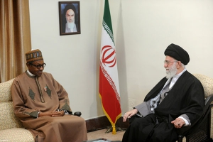 The Leader meeting with the Nigerian President in Tehran