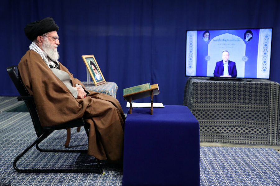Imam Khamenei attends a ceremony for the recitation of the Qur&#039;an via video conference