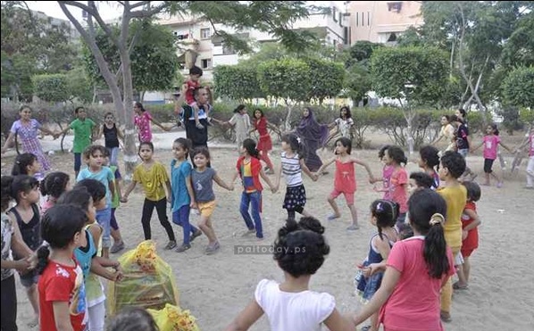 رقم زدن لحظاتی شاد برای کودکان غزه