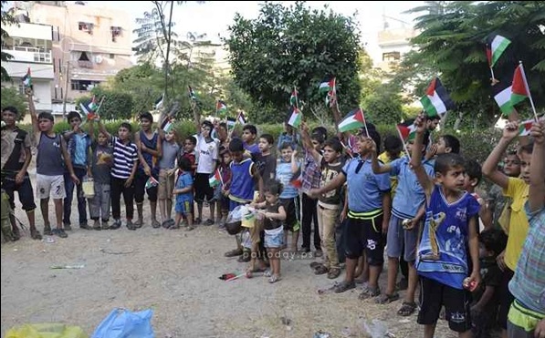 رقم زدن لحظاتی شاد برای کودکان غزه