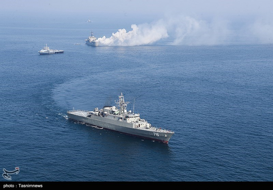 تیراندازی شناورهای ایران، چین و روسیه به‌سوی اهداف سطحی در شمال اقیانوس هند