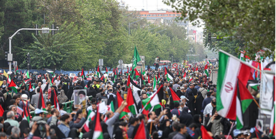 Iran : manifestation de soutien au peuple opprimé palestinien