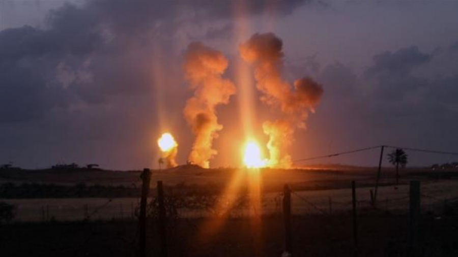 Frappe nocturne des chasseurs israéliens contre le sud de Gaza