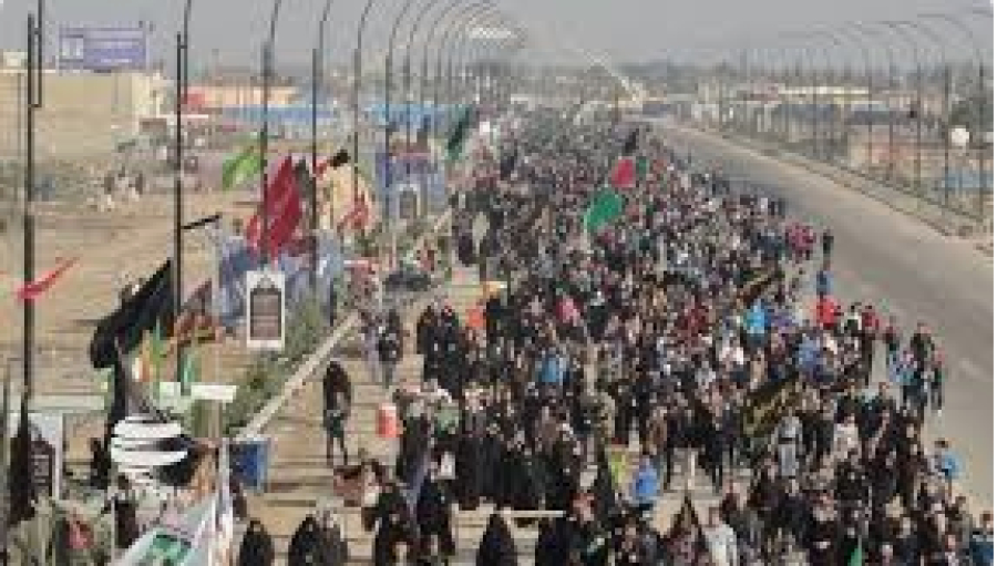 La Grande Marche d&#039;Arbain, vers le mausolée d&#039;Imam Hussein (as)