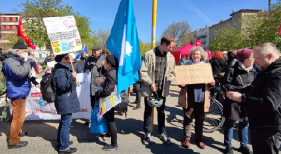 Allemagne : manifestation contre l’exercice Air Defender 2023 mené par l’OTAN