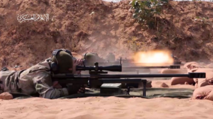 Al-Qassam, la branche armée du Hamas diffuse une vidéo du fusil de sniper Ghoul