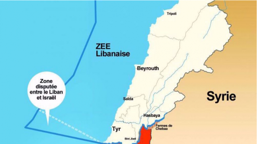 1430 km², champ de bataille gazier Israël/Liban