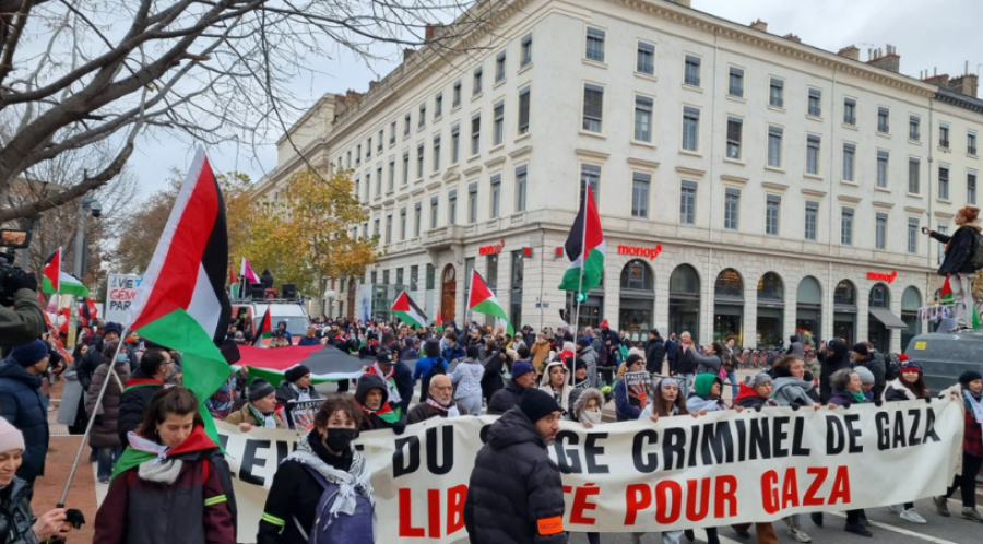 Les Français, les Allemands et les Anglais se mobilisent en soutien aux Palestiniens de Gaza