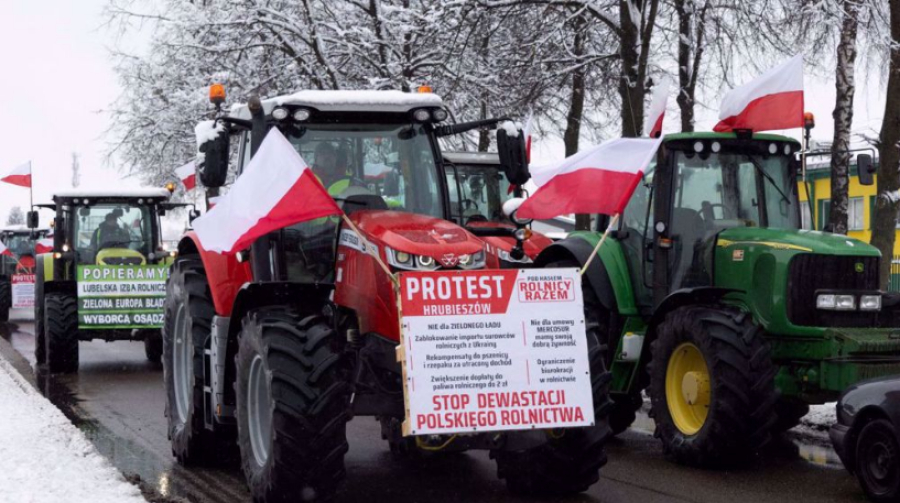 Pologne : une centaine de routes et passages vers l&#039;Ukraine bloqués par les agriculteurs
