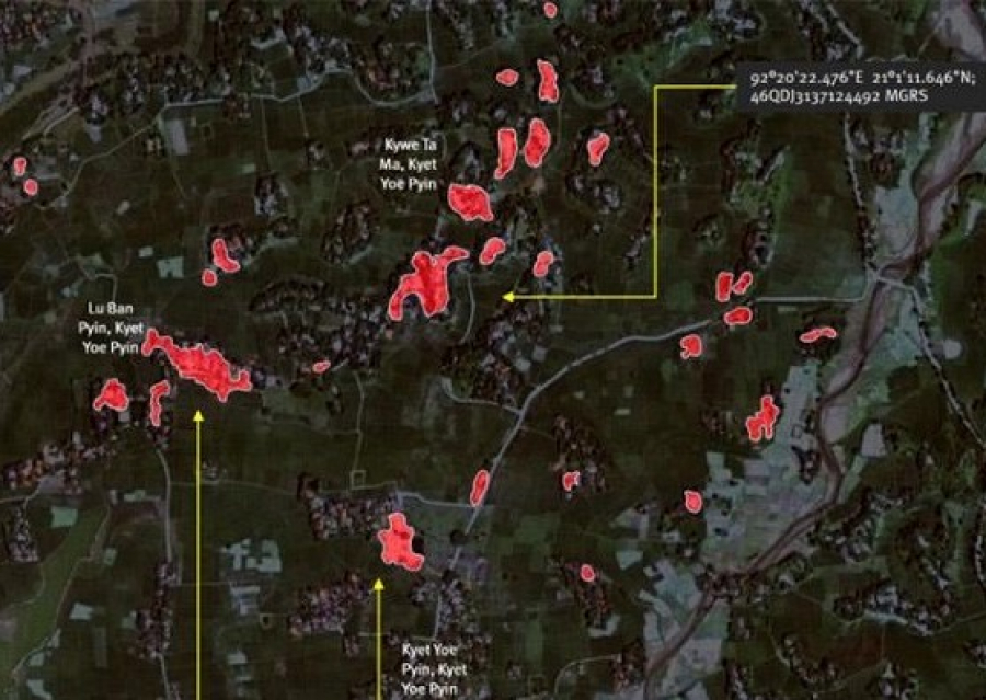 40 villages Rohingya brûlés en octobre et novembre