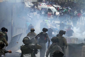 Sabra et Chatila : manif palestinienne attaquée par les militaires israéliens