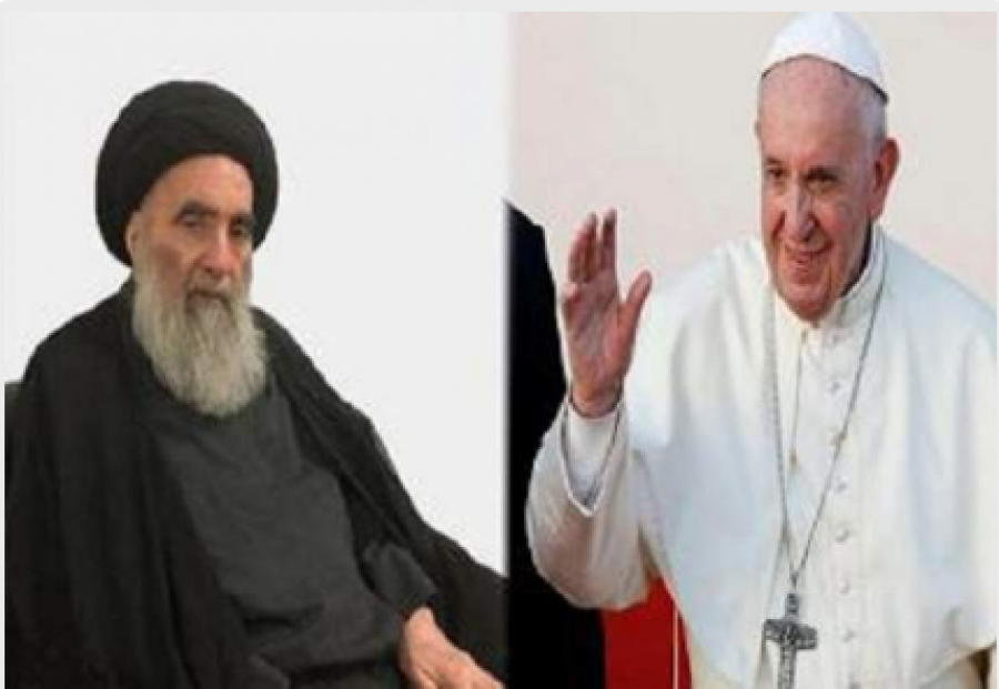 Le pape François et l&#039;ayatollah Sistani signent un pacte de fraternité humaine