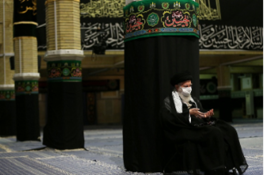 Cérémonie de deuil de l’imam Hussein (as) en présence du guide suprême