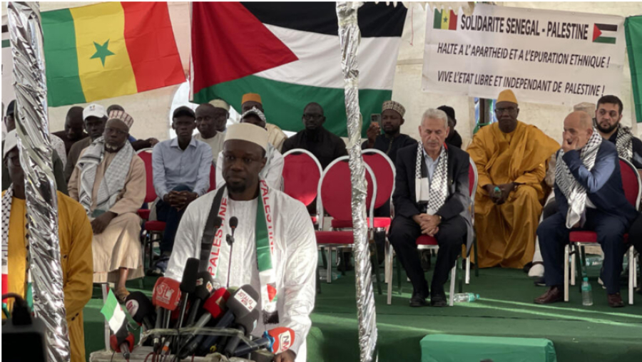 Le Premier ministre sénégalais participe à une mobilisation de soutien aux Palestiniens à Dakar