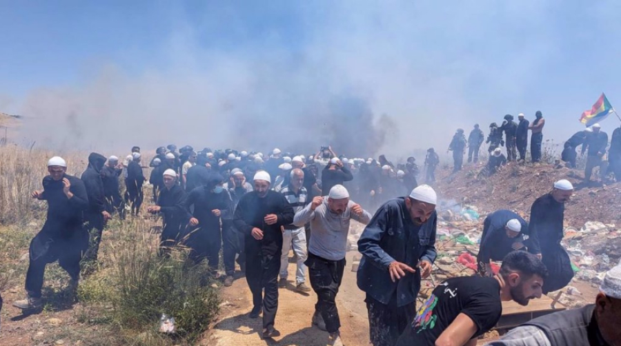 Assaut de l&#039;armée israélienne contre les habitants du Golan occupé