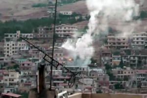 L&#039;armée syrienne entrent dans Zabadani tenue par les rebelles