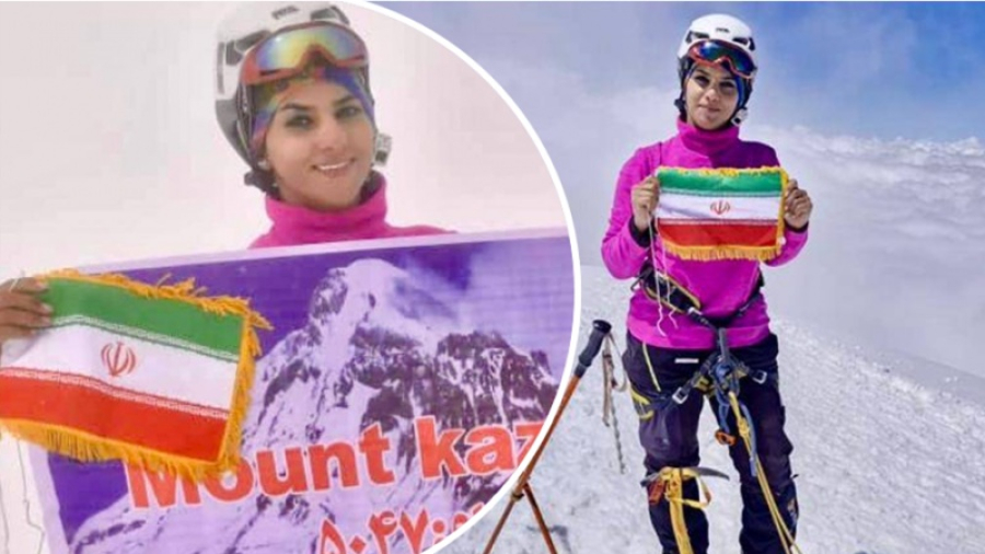 Wanita Iran Mendaki Puncak Gunung Everest Kecil untuk Mengenang Ahlul Bait