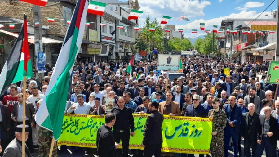 तेहरान सहित पूरे ईरान में विश्व अल-कुद्स दिवस की भव्य रैलियाँ