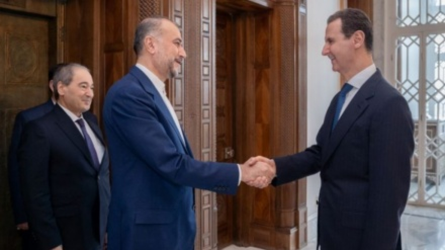 सीरिया के राष्ट्रपति और ईरान के विदेश मंत्री के बीच बैठक
