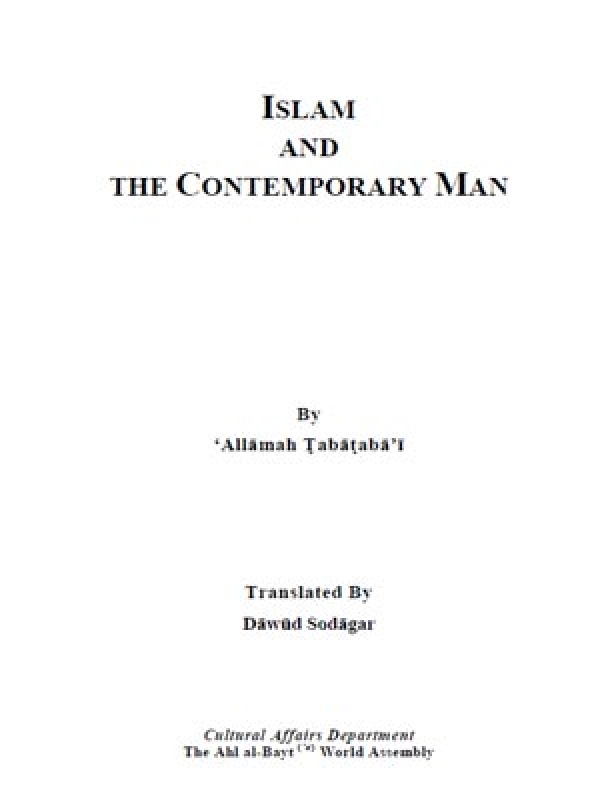Islam and the Contemporary man