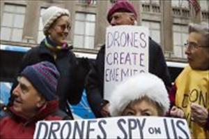 پاکستان میں امریکی ڈرون حملوں کے خلاف نیویارک میں مظاہرہ