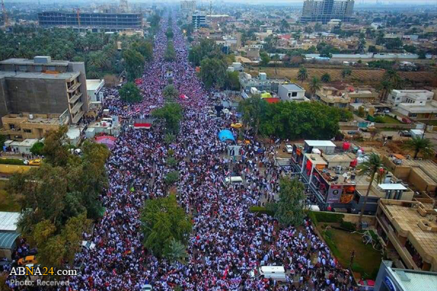 عراقی عوام کا امریکہ مخالف ملین مارچ تاریخ عراق میں بے نظیر