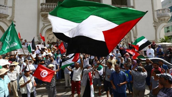 مئات التونسيين يخرجون في مسيرة غضب نصرة للأقصى