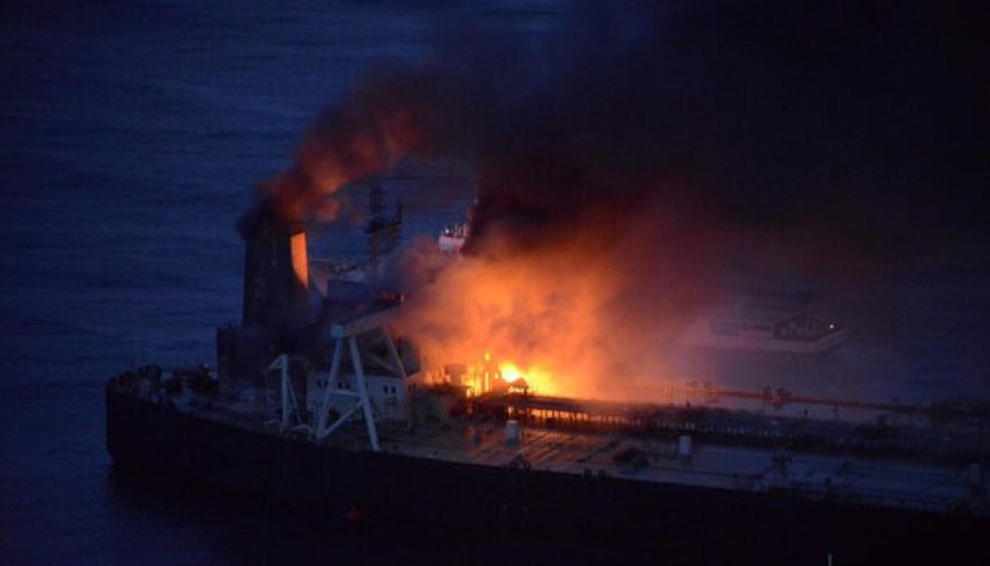 American vessel, 8 tankers and 10 violating ships targeted
