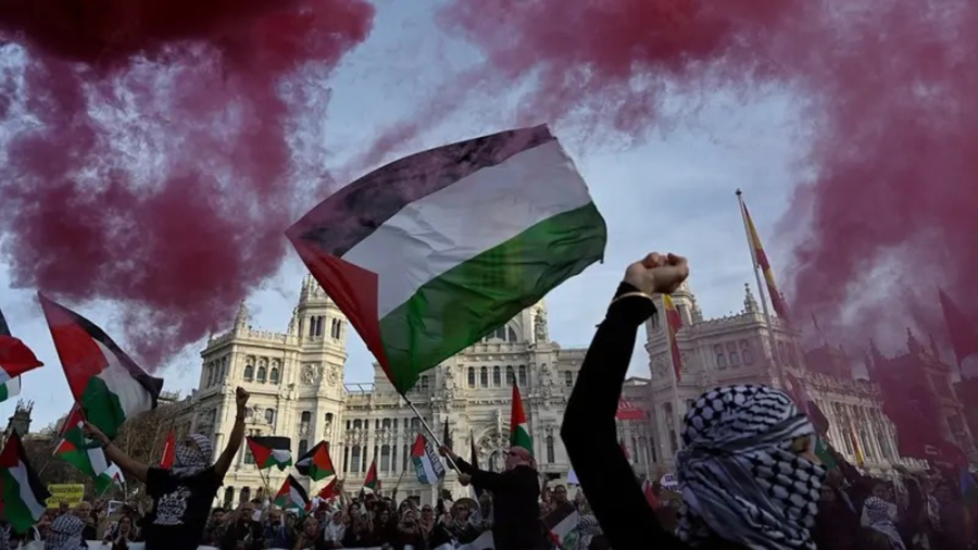 Spanish protest and undercurrent of intl. call for boycott Israel