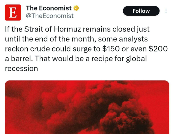 Oil is getting more expensive