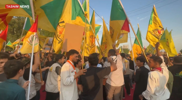 قدردانی عراقی‌ها از مجاهدت‌های ایران و حاج قاسم در جشن اخراج آمریک