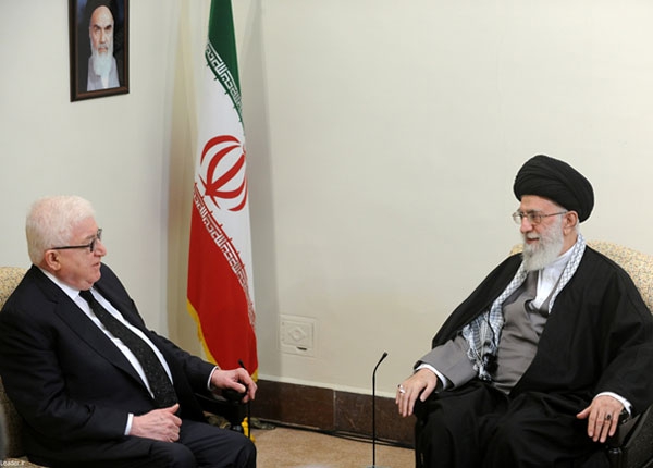 دیدار رهبر معظم انقلاب اسلامی با رییس جمهوری عراق