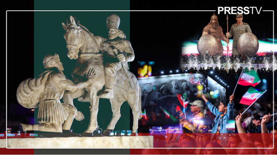 Une statue de Shapur Ier à Téhéran en l’honneur de l&#039;esprit inébranlable de la nation iranienne