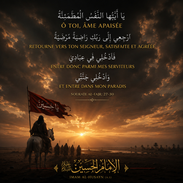 L’Imam al-Husayn (as)et l’âme apaisée : une lecture spirituelle des versets 27 à 30 de la sourate al-Fajr