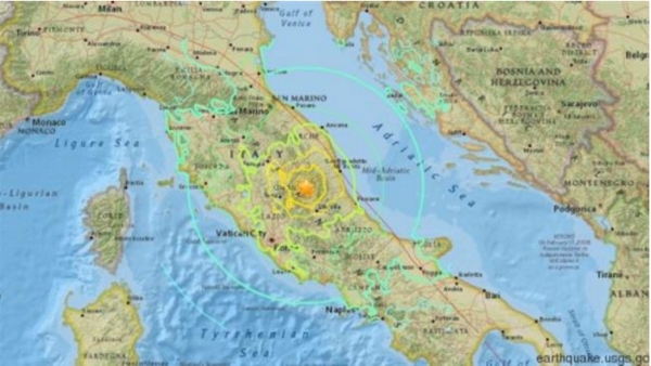 Un séisme de magnitude 6,2 près de Rome