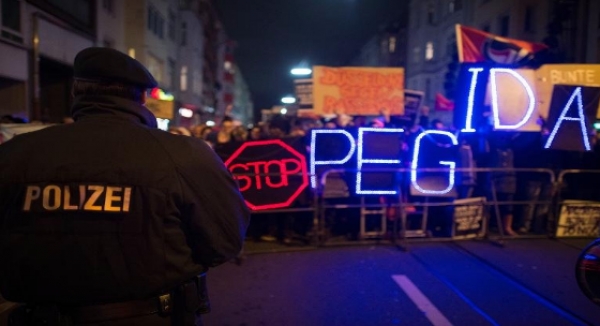 Allemagne: environ 100.000 personnes manifestent contre le mouvement de Pegida