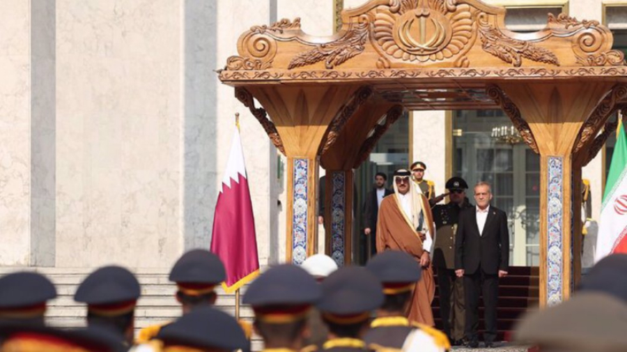 L&#039;Émir du Qatar est à Téhéran en visite officielle pour des entretiens de coopération approfondie