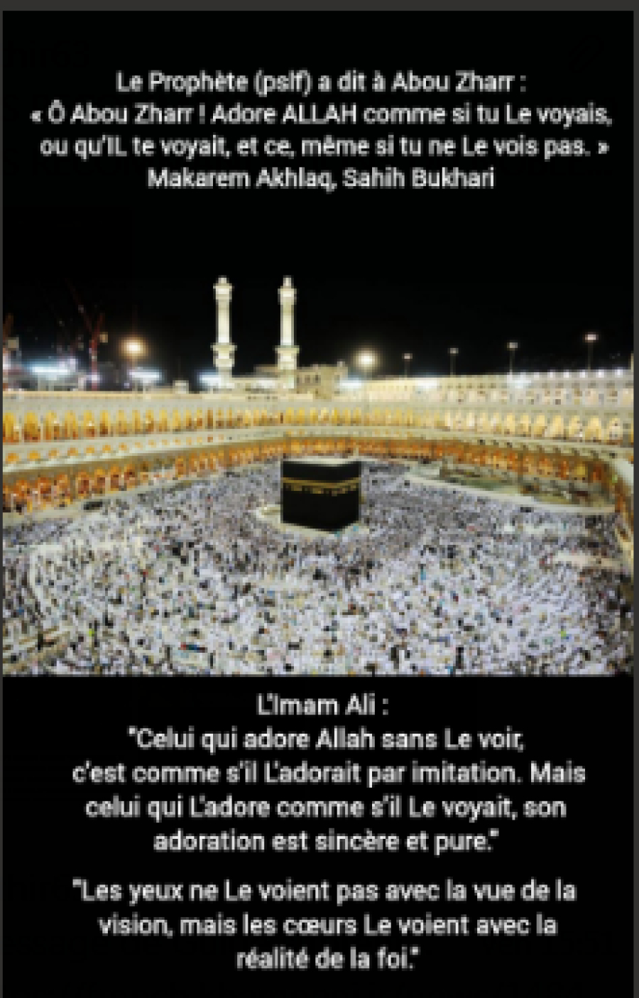 LES RECOMMANDATIONS DU NOBLE PROPHÈTE (PSLF) À SON COMPAGNON ABOU ZHARR AL-GHIFARI