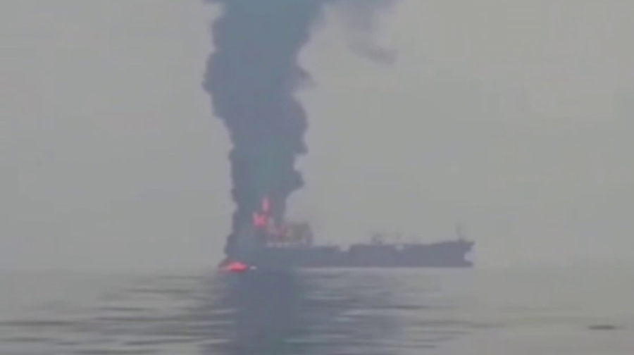 Un pétrolier en infraction a percuté une mine marine au sud du détroit d’Ormuz