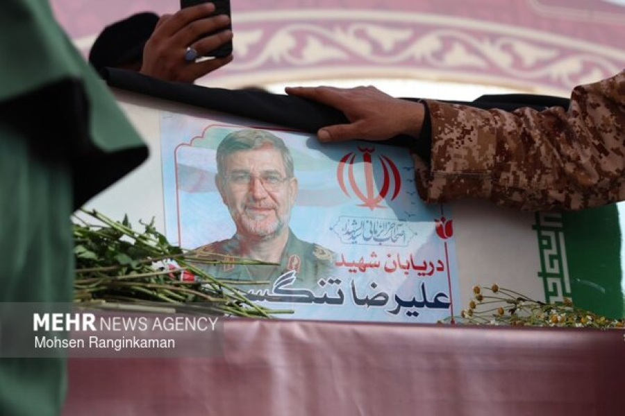 تہران میں شہید تنگسیری کی شاندار آخری رسومات، عوام کا سمندر اُمڈ آیا