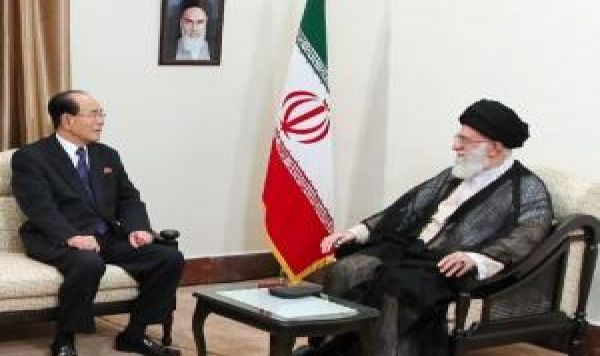 شمالی کورین اسمبلی کے چیئرمین کیم یونگ نام کی رہبر انقلاب اسلامی امام خامنہ ای سے ملاقات